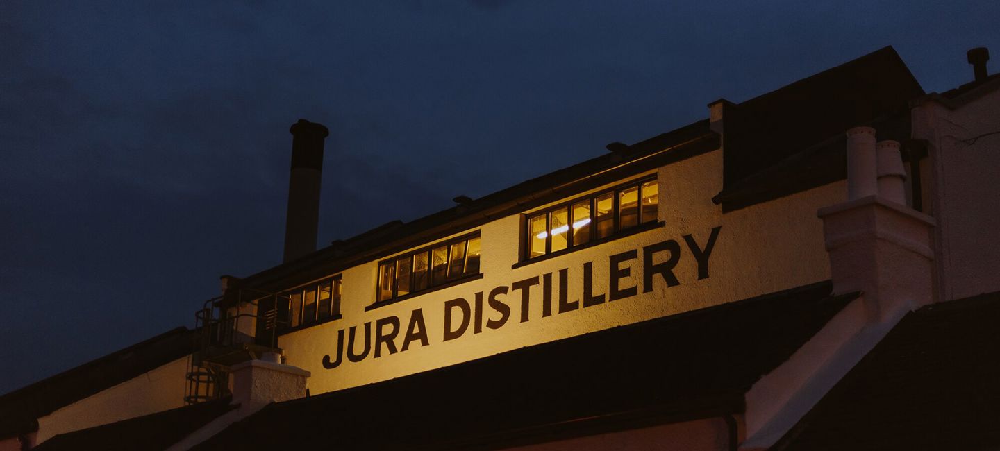 Large Jura Distillery At Night